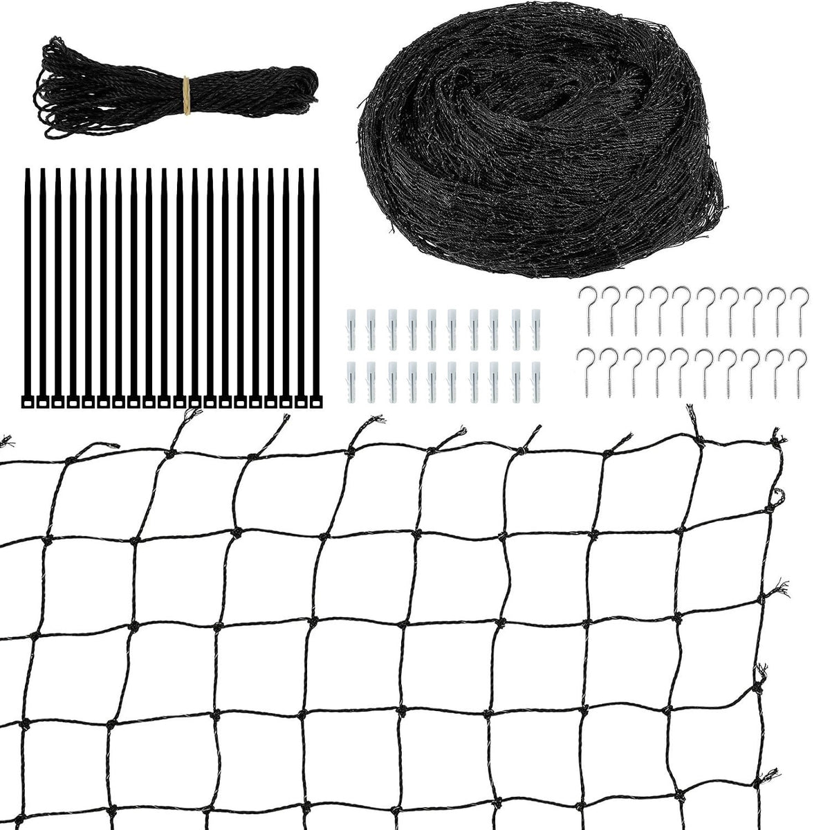 CAT BALCONY NET EYE PROTECTION WINDOW BLACK 3M X 8M