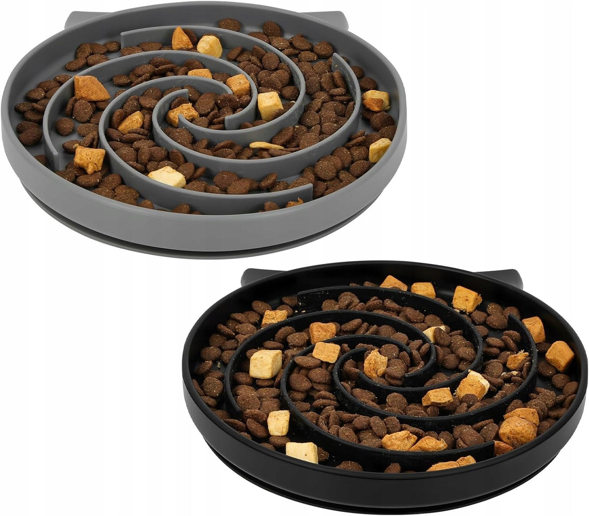 CAT BOWL SPIRAL SILICONE FREE FEEDING NON-SLIP