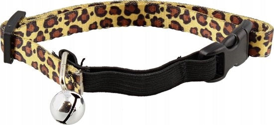 CAT COLLAR WITH LEOPARD BELL