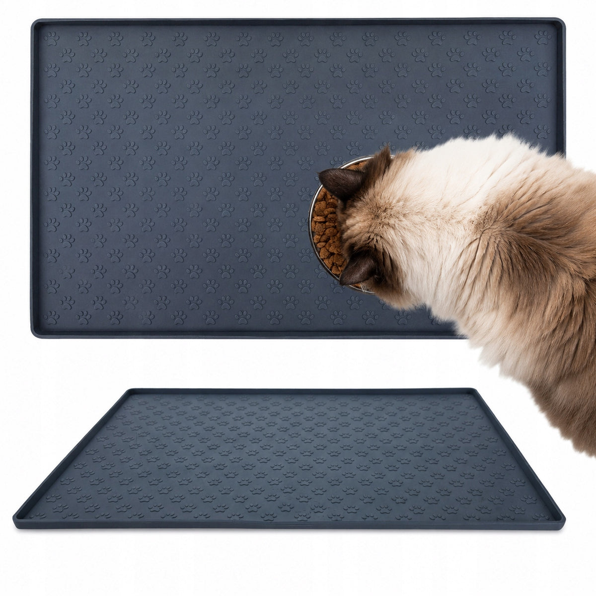 CAT DOG BOWL PAD MAT 48 x 30 CM WATERPROOF NON-SLIP