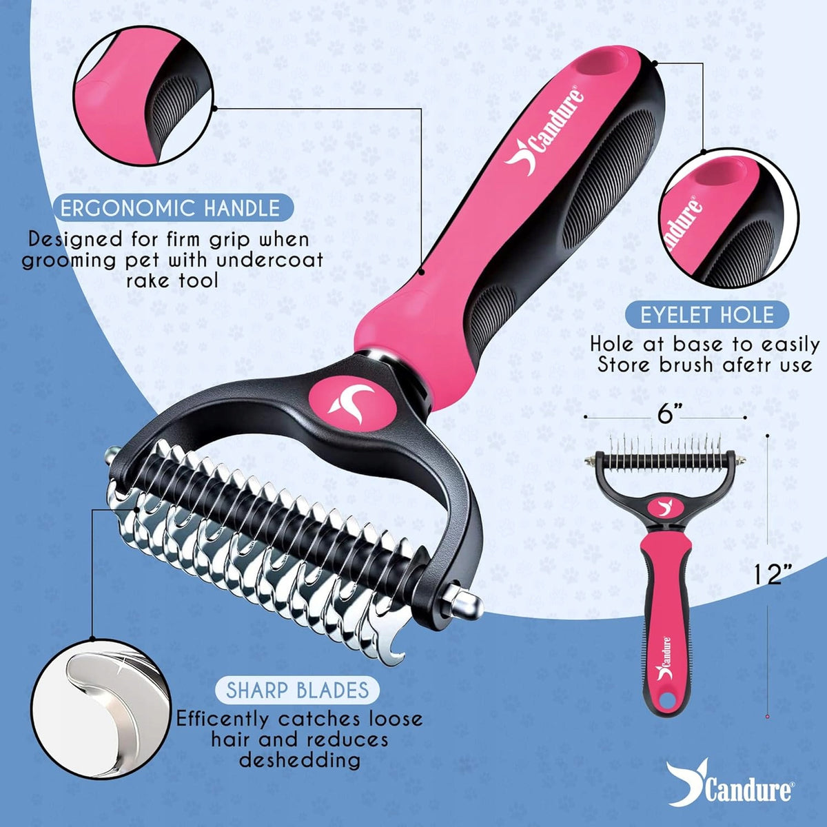 CAT DOG BRUSH FOR DOUBLE-SIDED UNDERCOAT Packaging status original