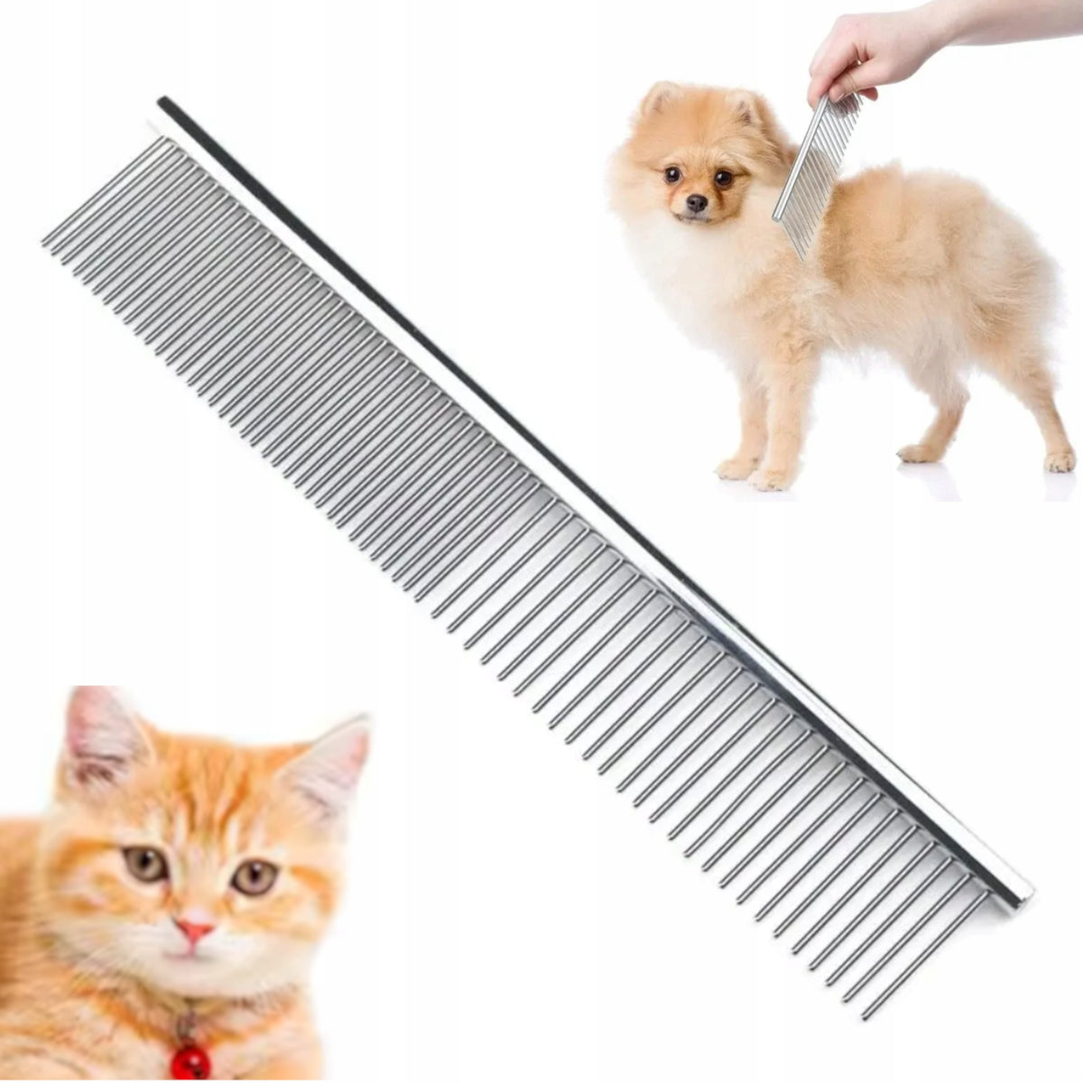 CAT DOG COMB METAL FOR COMBING PET HAIR 16CM