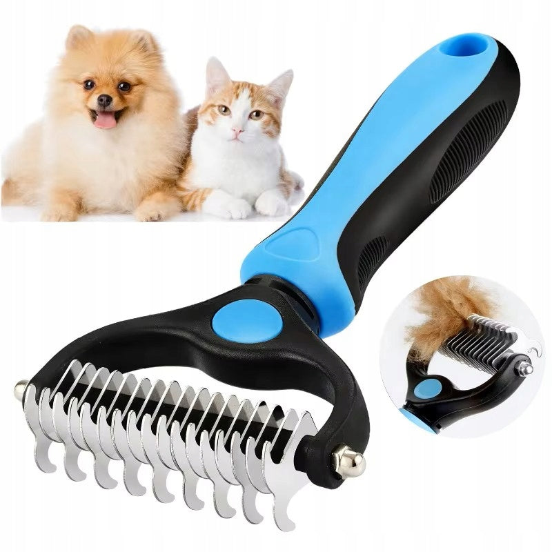 CAT DOG HAIR BRUSH Trimmer Comb Double Sided Carded