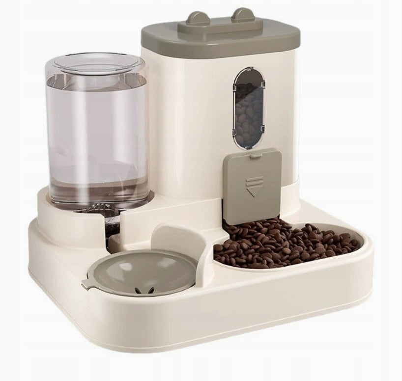 CAT FEEDING BOWL SET DRINKER AUTOMATIC PET BOWL