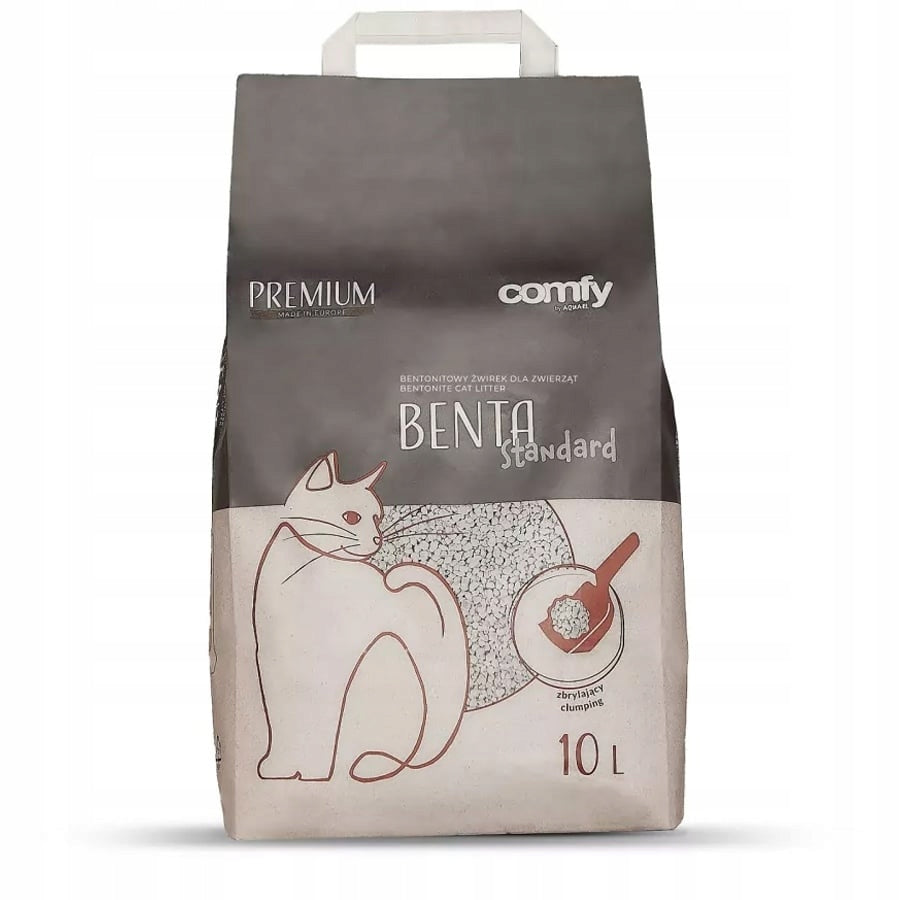 CAT LITTER BENTONITE NATURAL CLUMPING 10L ABSORBENT