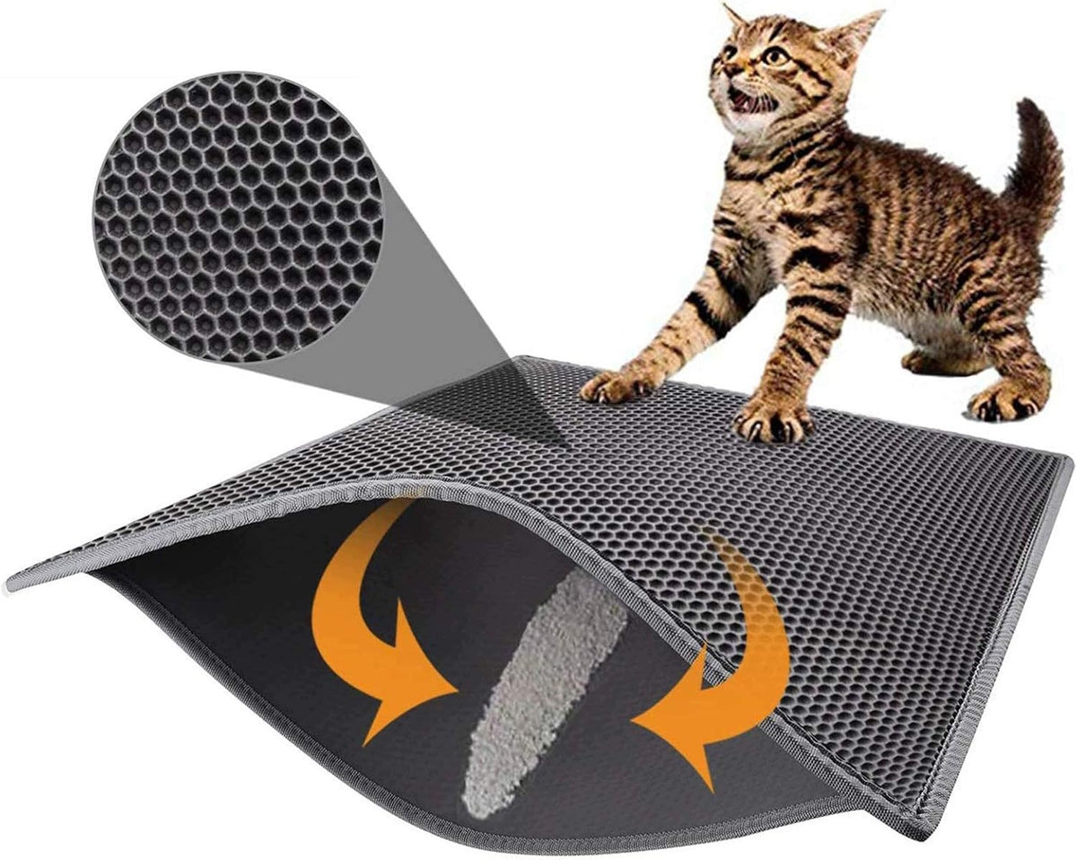 CAT LITTER BOX MAT HONEYCOMB WATERPROOF 76X61CM