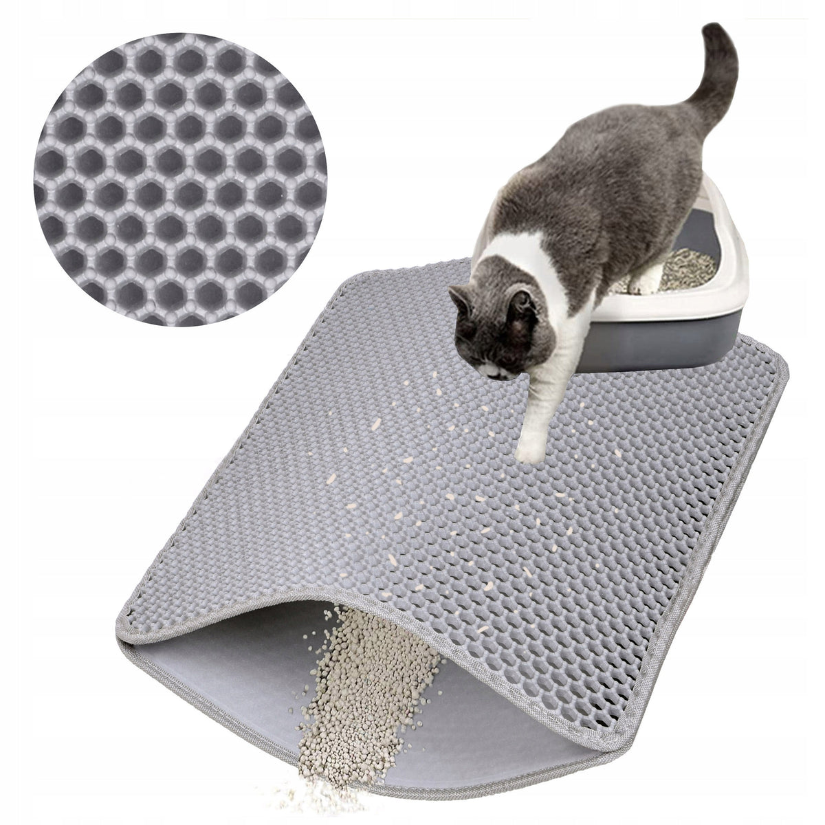 CAT MAT WIPER CATSY GREY 40X50 CM FOR HOME ACCESSORIES FOR