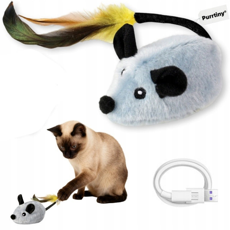 CAT MOUSE TOY INTERACTIVE ELECTRONIC MOVING MOUSE ESCAPES USB Packaging status original
