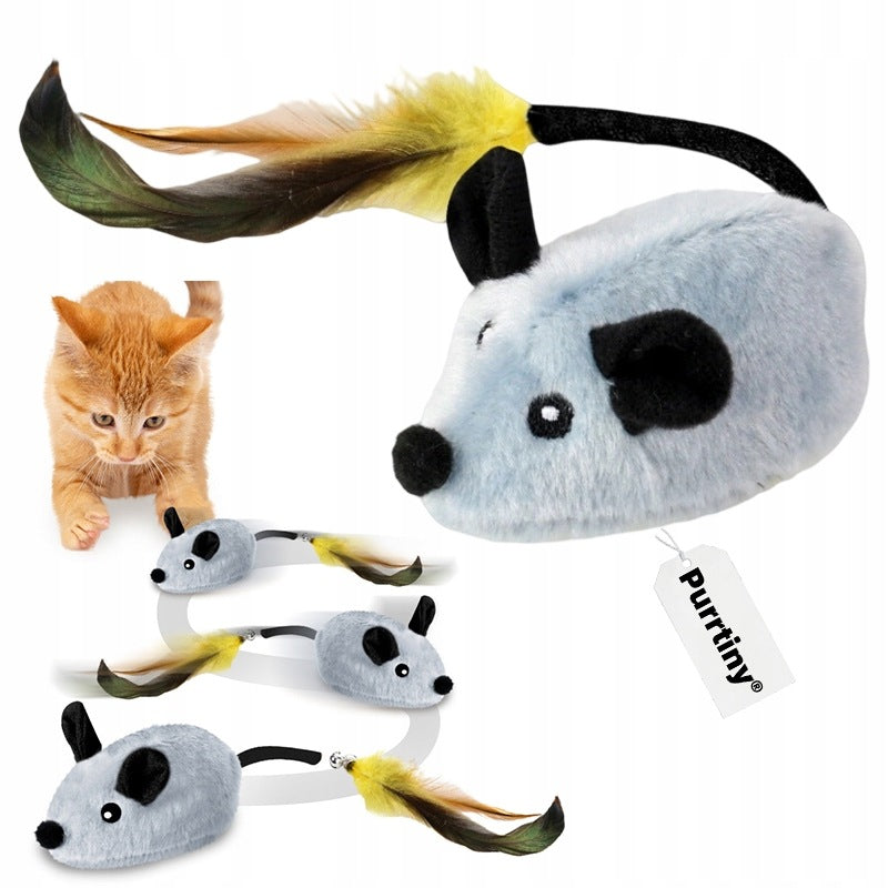 CAT MOUSE TOY INTERACTIVE ELECTRONIC MOVING MOUSE ESCAPES USB