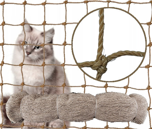 CAT NET FOR BALCONY REINFORCED WITH WIRE, EYE 40MM, 3x2m