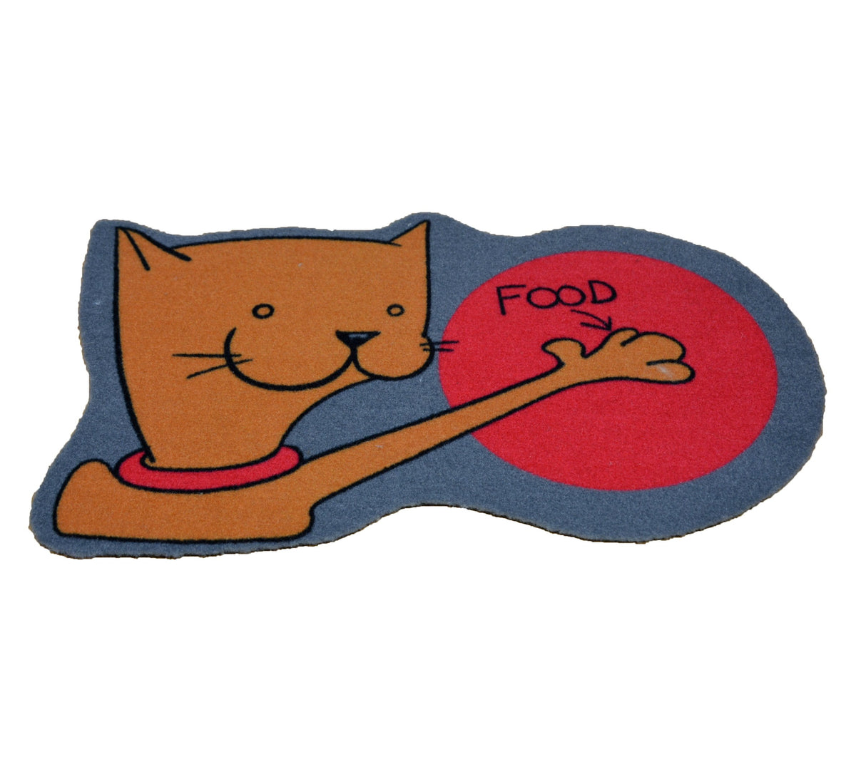 CAT RUG UNDER THE BOWL FOR A GIFT