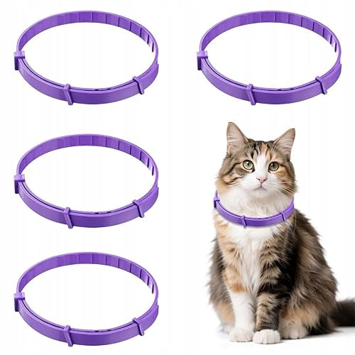 CAT SEDATIVE COLLAR ANTI-STRESS PHEROMONES TPE 4 PCS FOR HOME