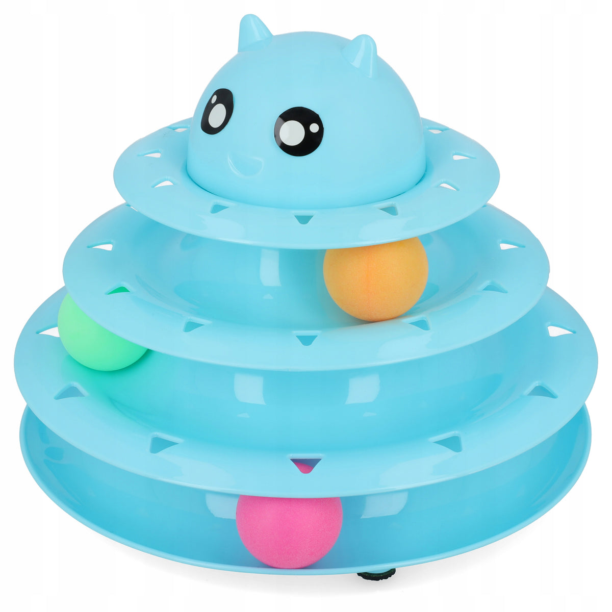 CAT TOY BALL TOWER BALLS INTERACTIVE CAROUSEL Brand Xtech