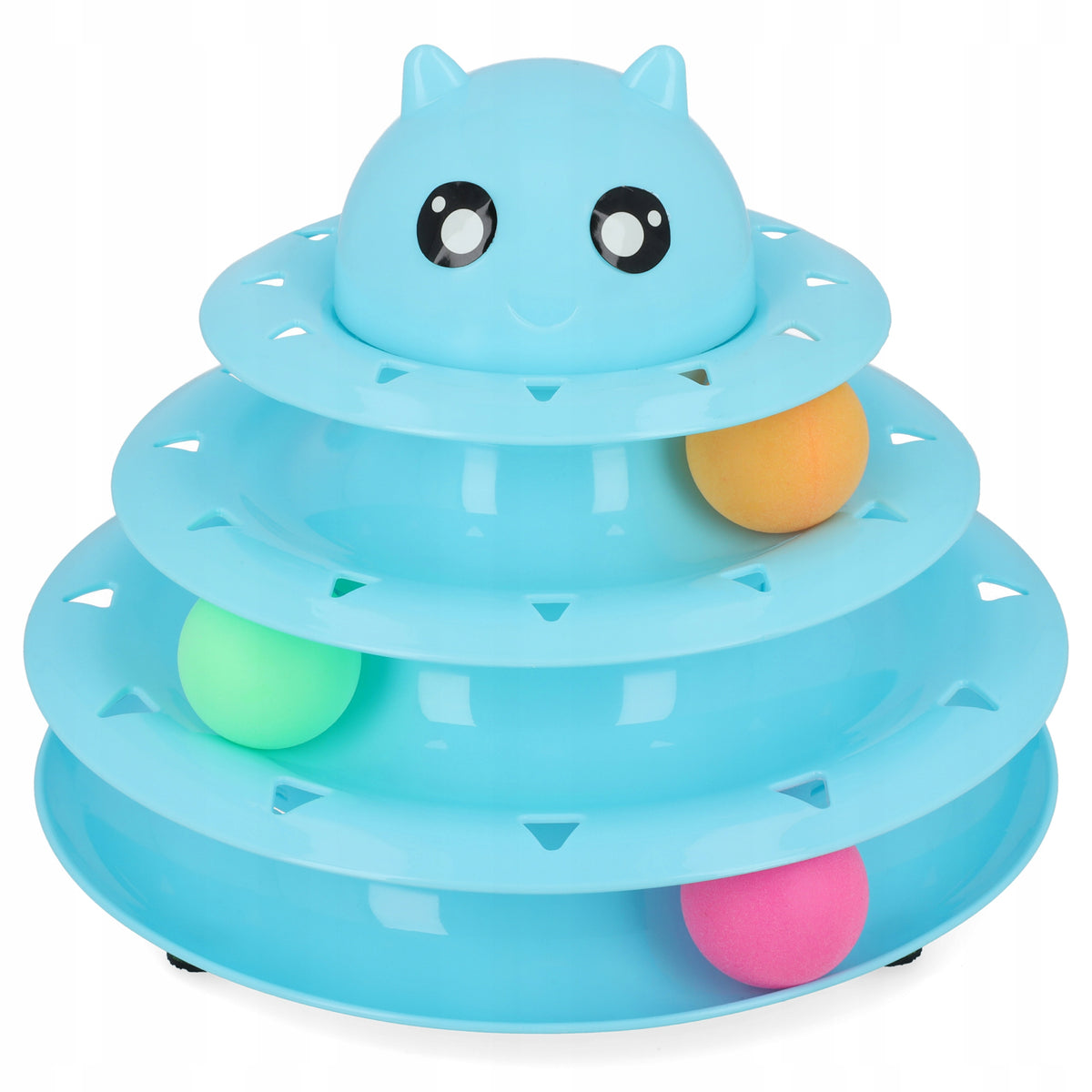 CAT TOY BALL TOWER BALLS INTERACTIVE CAROUSEL