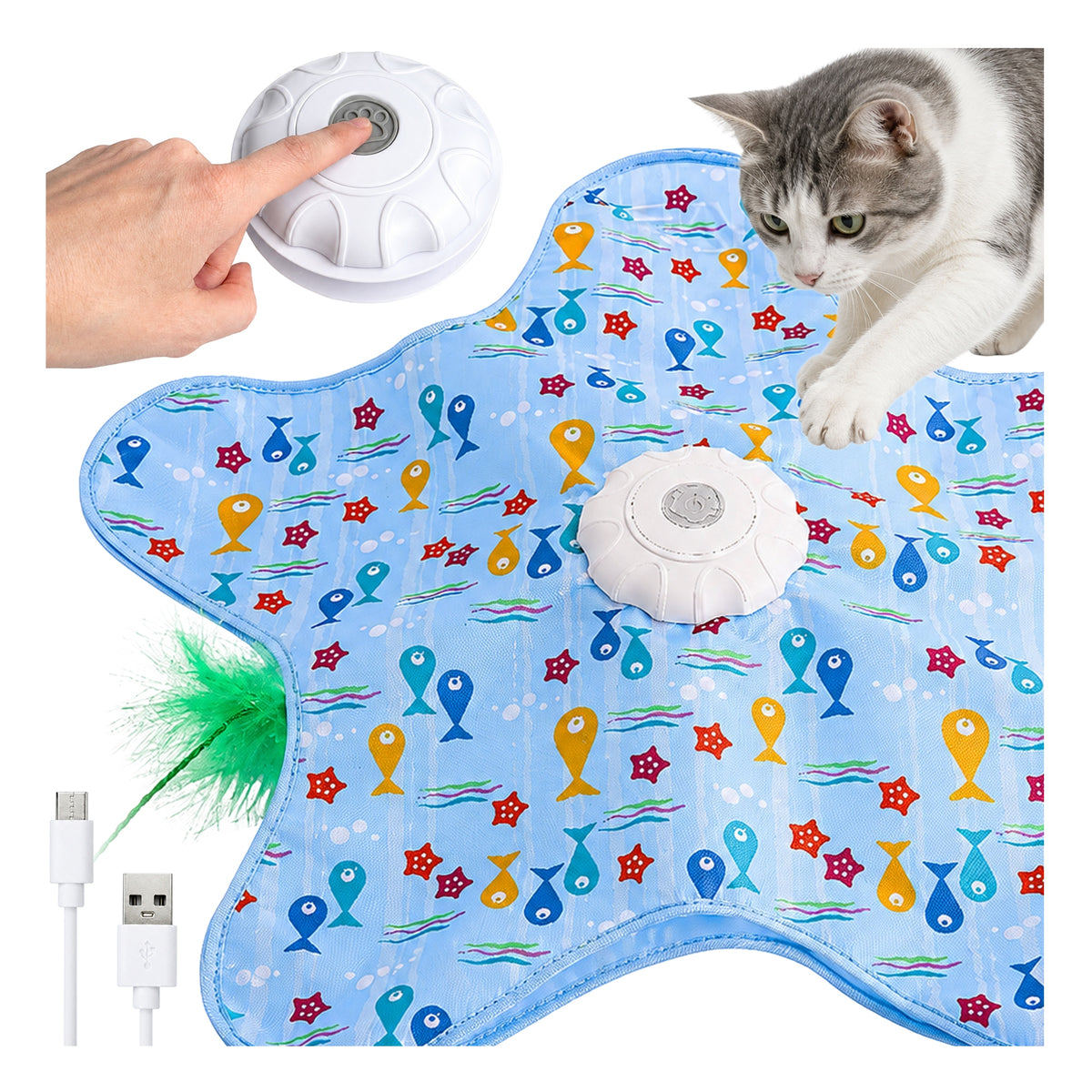 CAT TOY INTERACTIVE FOR INDEPENDENT PLAY AUTOMATIC MAT Packaging status original