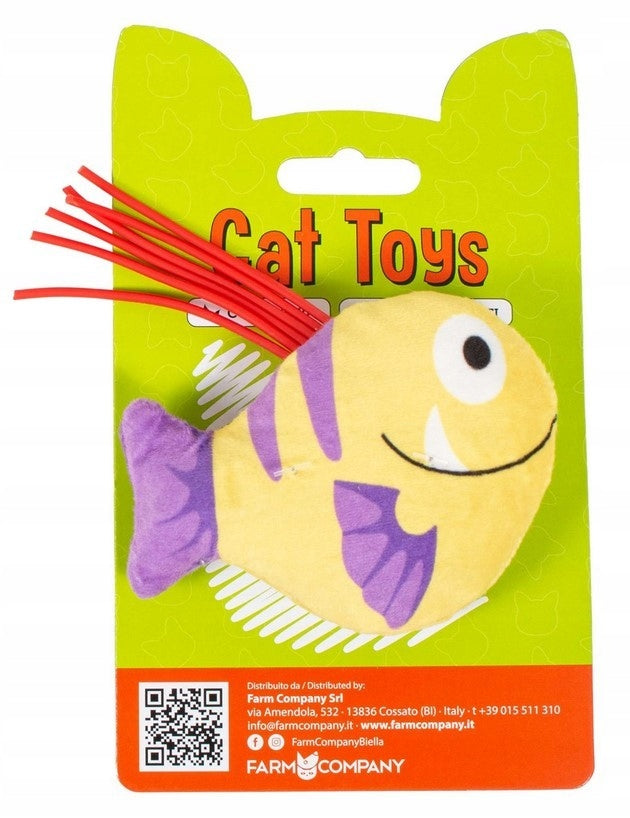 CAT TOY – PLUSH FISH WITH CATNIP COLORFUL – FARM COMPANY