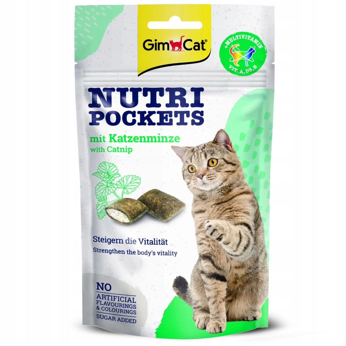 CAT TREATS CRUNCHES WITH CATNIP FLAVORS VITAMIN 60G FOR CAT