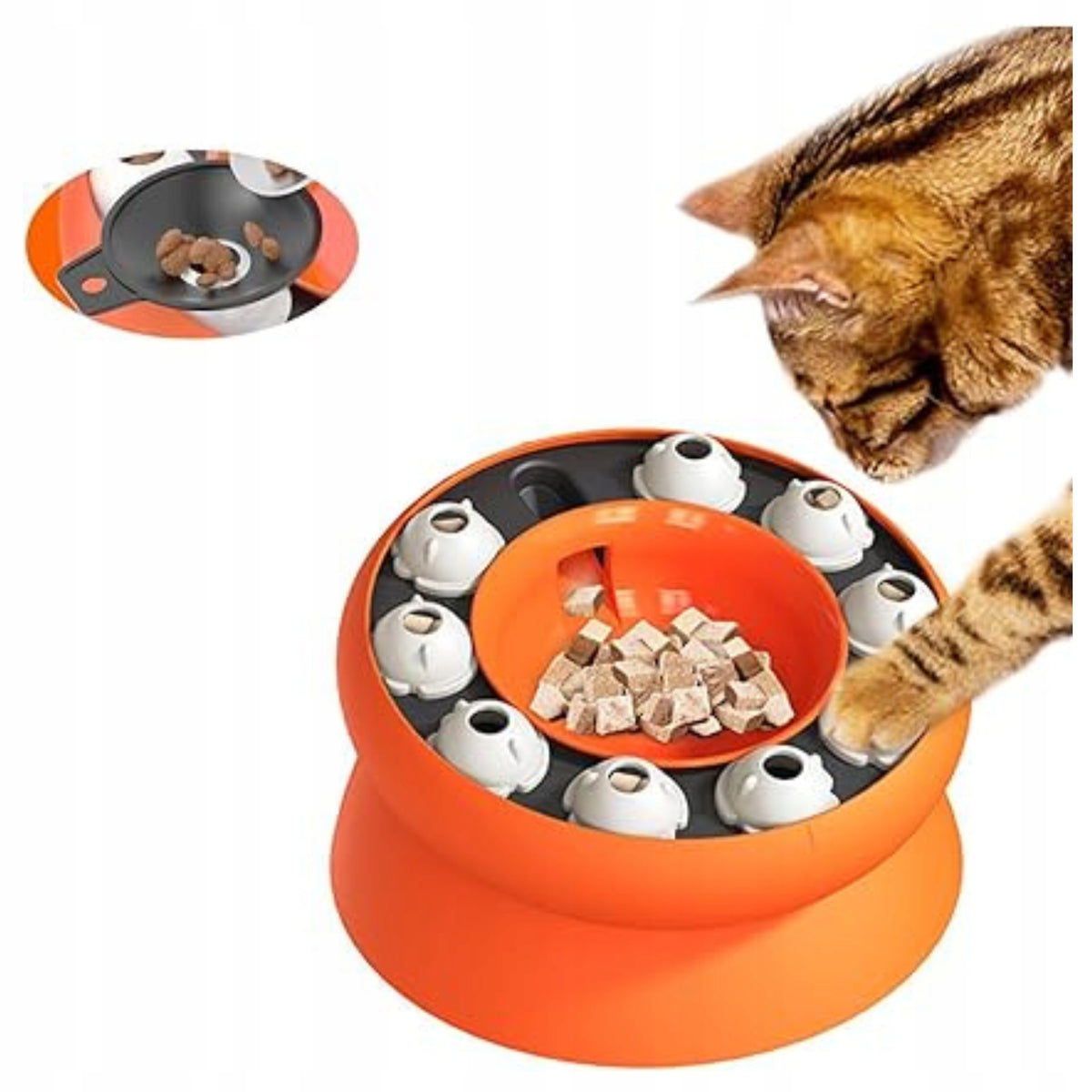 CAT Toy Interactive Non-SLIP Bowl ELEVATED 15 DEGREES