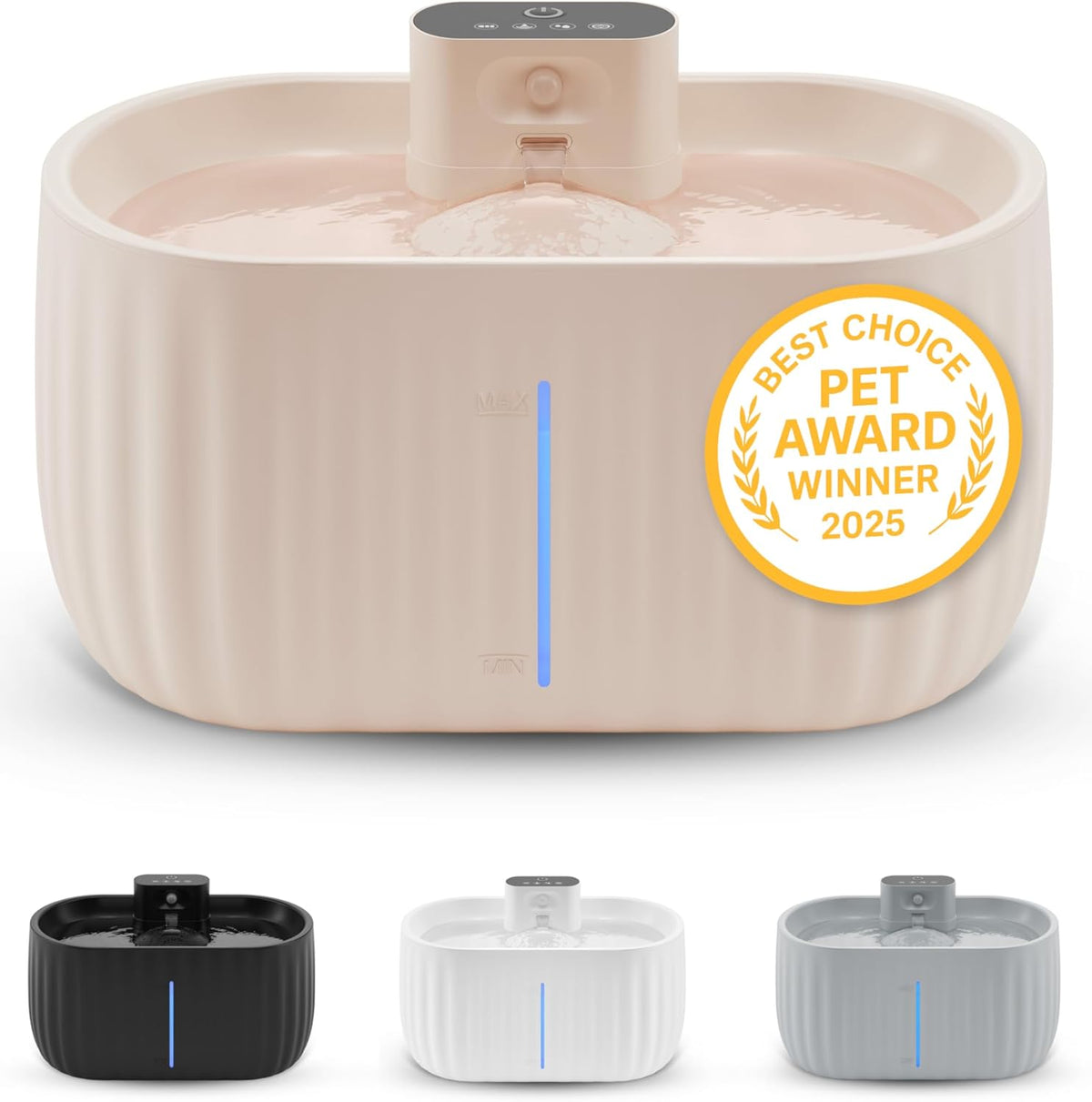 CAT WATER FOUNTAIN 3L WIRELESS MOTION SENSOR BEIGE