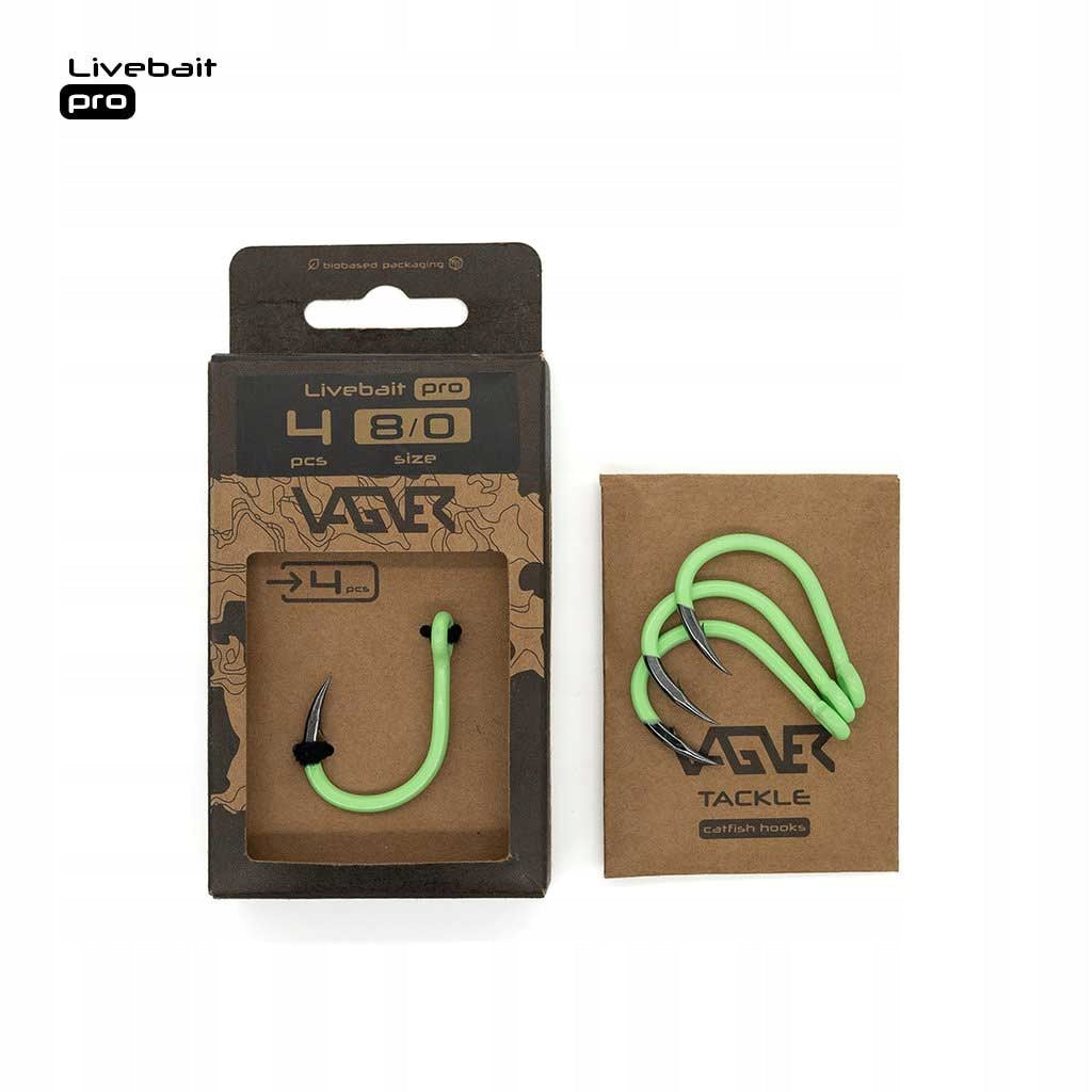 CATFISH HOOKS VAGNER LIVEBAIT PRO 1/0-4pcs