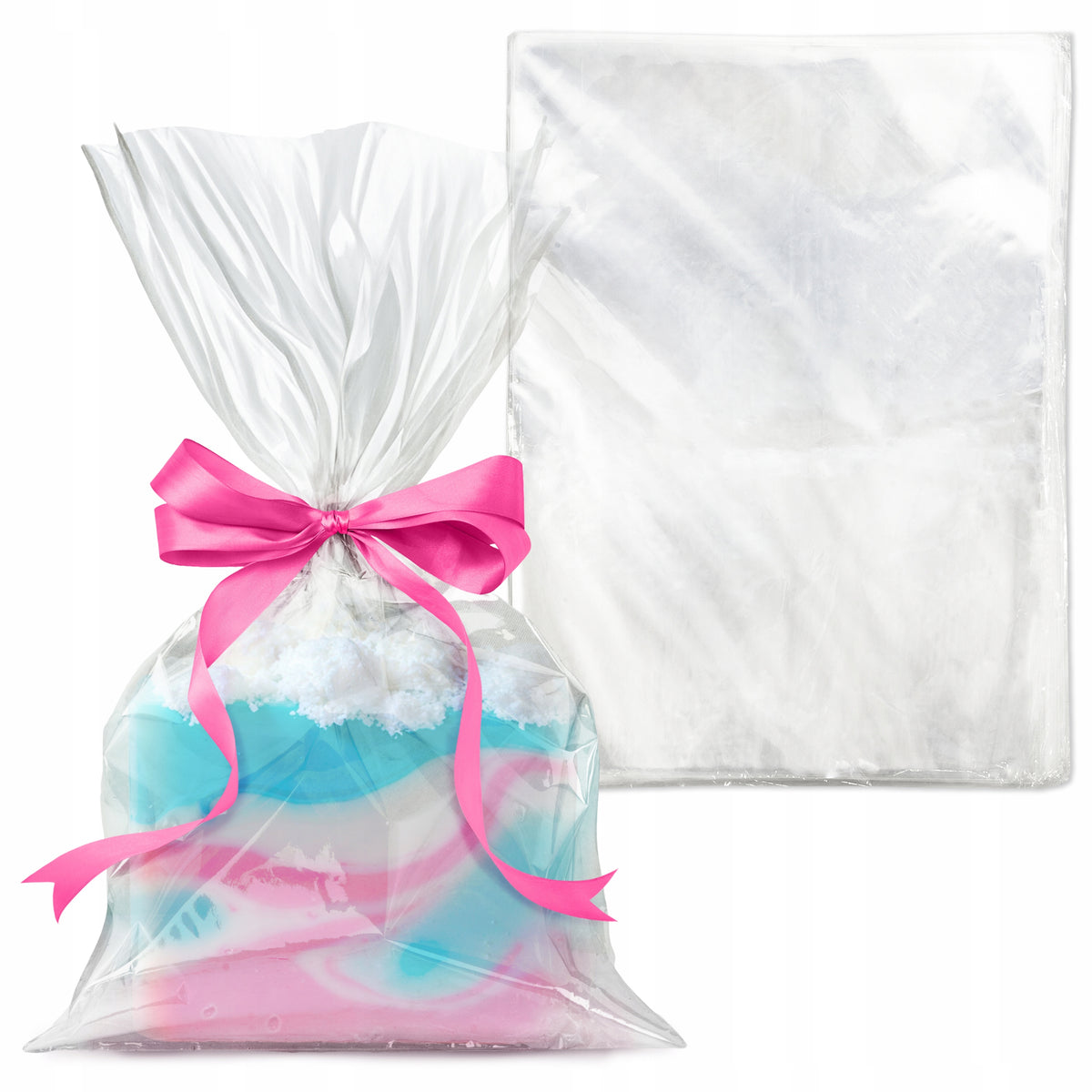 CELLOPHANE BAGS FOIL BAGS 15x20cm SET OF 100 PIECES FOR GIFT