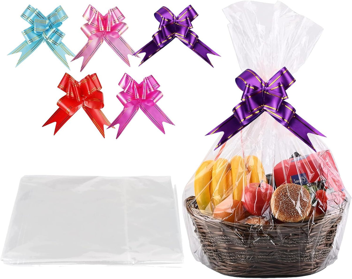 CELLOPHANE GIFT FILM 90X140 CM TRANSPARENT 5 PIECES