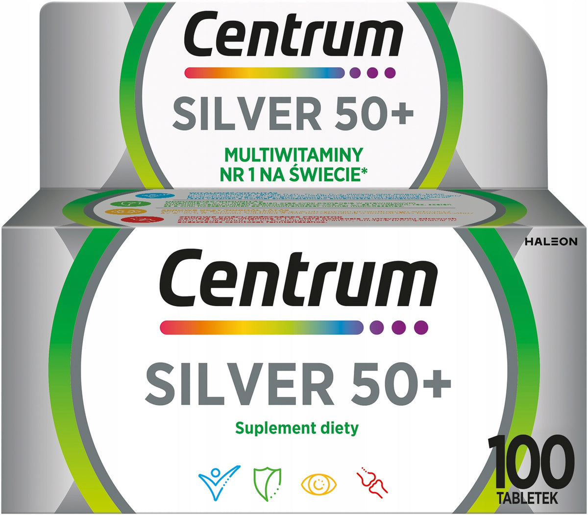 CENTER Silver 50+ Formula Multieffect 100 tablets Manufacturer code 5054563159274