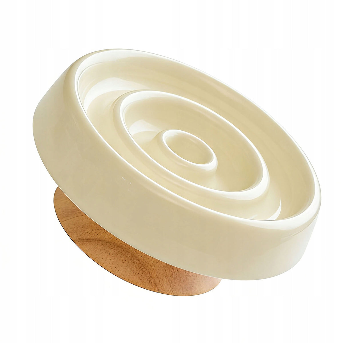 CERAMIC BOWL FOR CATS SLOW FEEDING 15.5CM NON-SLIP
