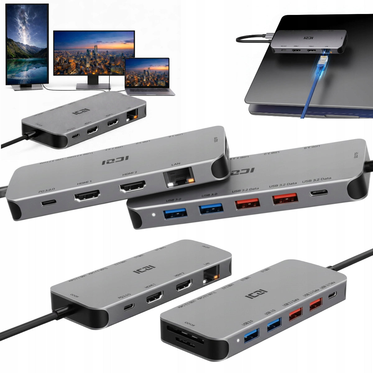 CHEAP LAPTOP DOCKING STATION GIGABYTE CHARGES and Port Extension