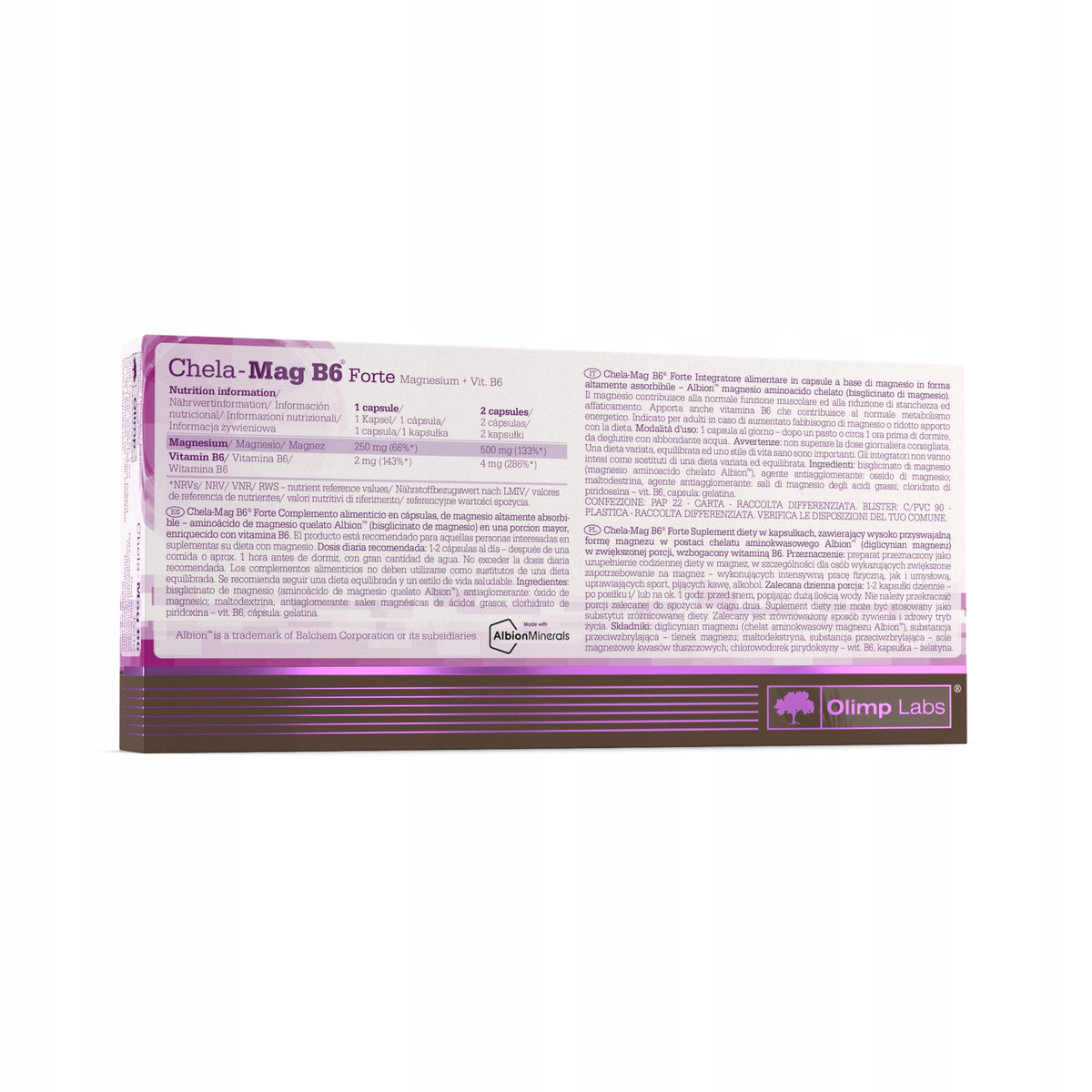 CHELA-MAG B6 FORTE MEGA CAPS 60 CAPSULES Manufacturer code 5901330022685