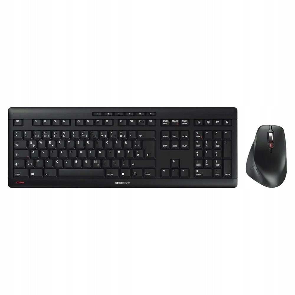 CHERRY Desktop STREAM COMFORT Wireless black mouse and keyboard