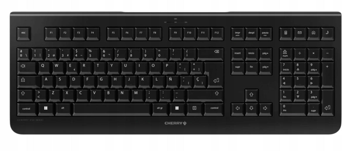 CHERRY KW 3000 Keyboard Universal RF Wireless QWERTY Spanish Part...