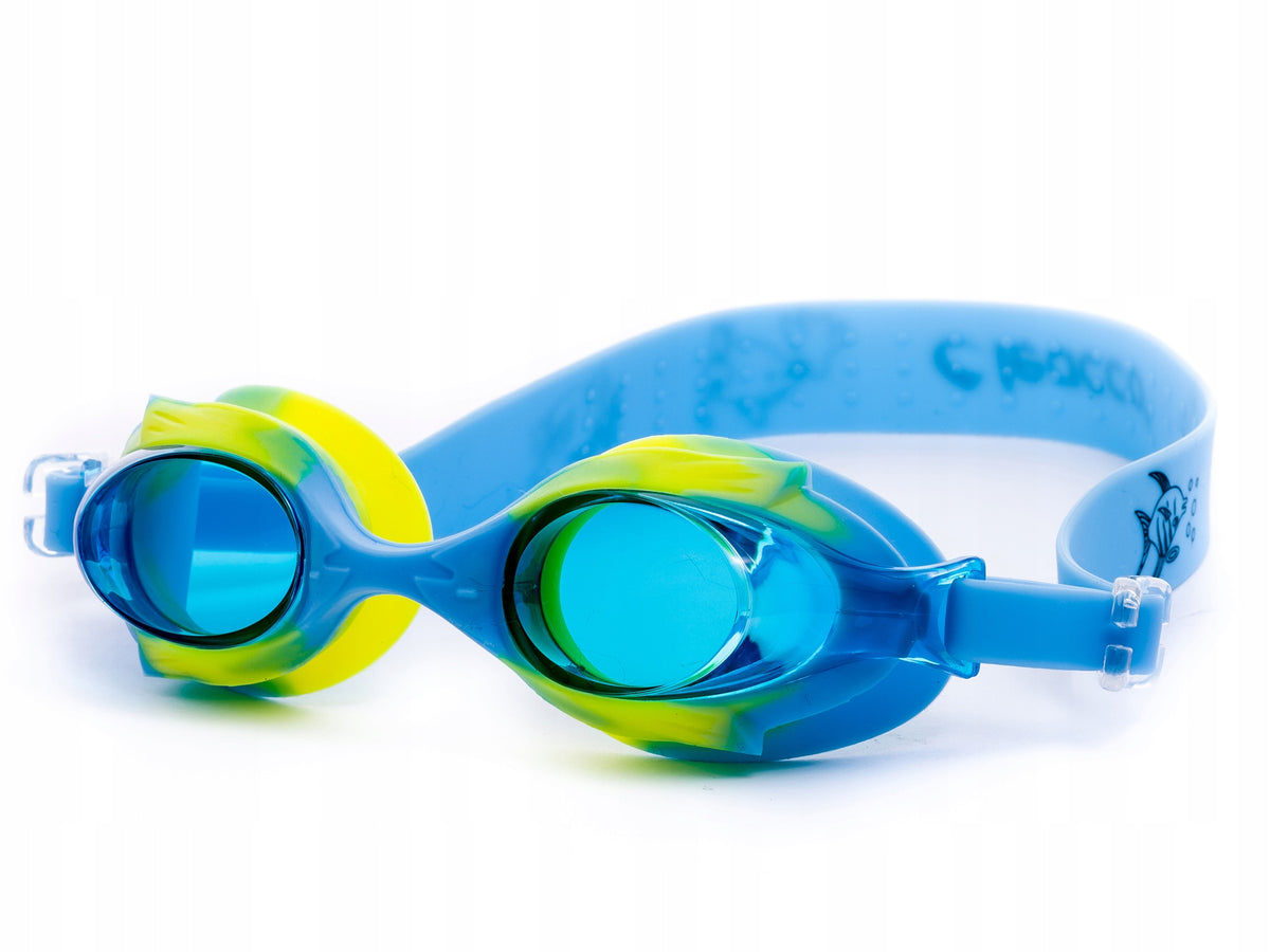 CHILDREN'S SWIMMING GOGGLES FOR SWIMMING POOL ANTI-FOG CHILDREN + PLUGS Packaging status original
