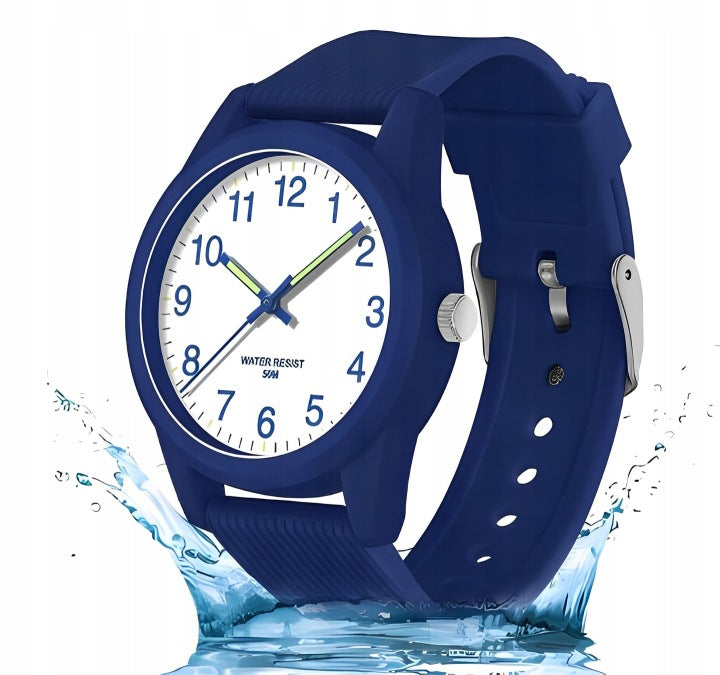 CHILDREN'S WATCH BLUE WATERPROOF ANALOG WITH QUARTZ MOVEMENT
