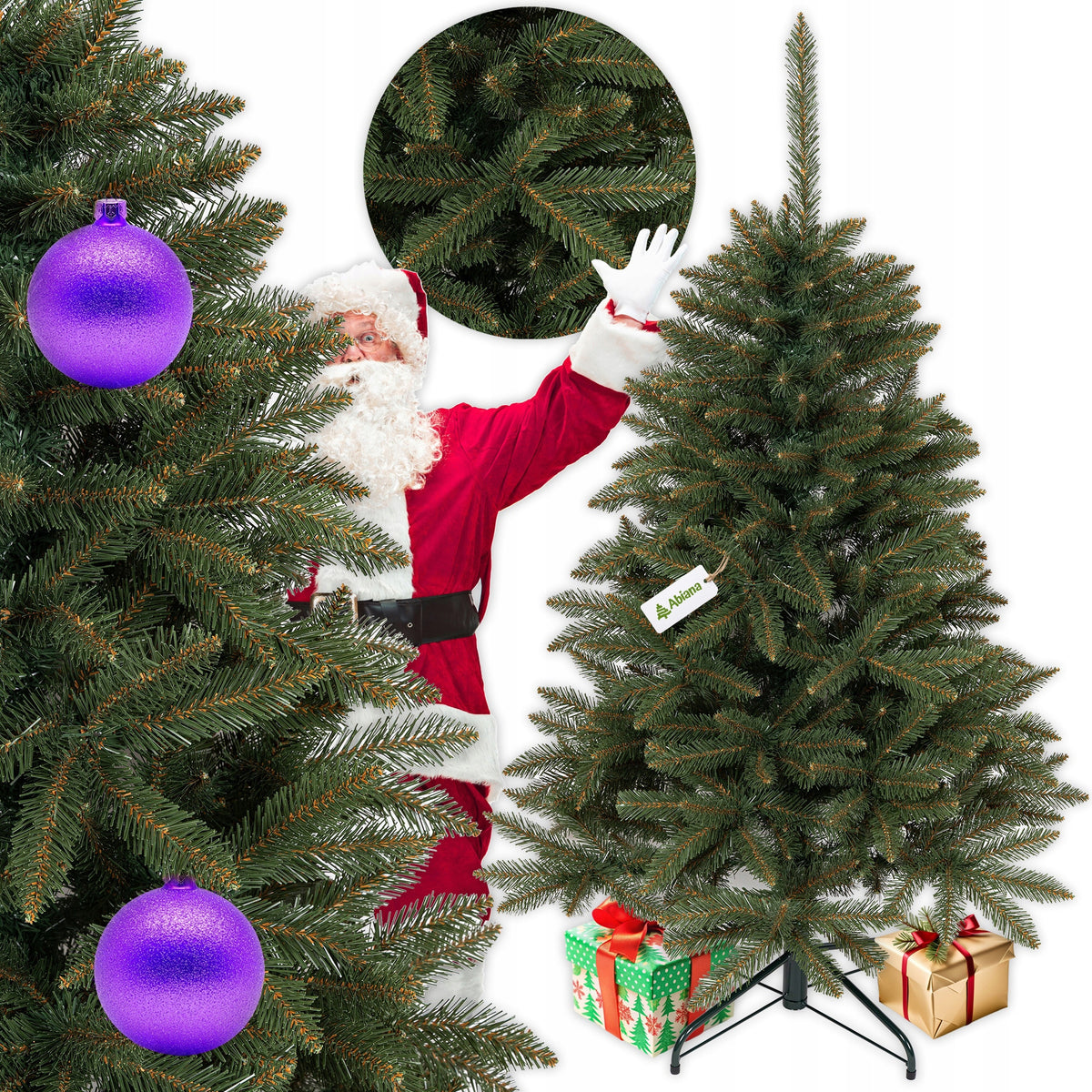 CHRISTMAS TREE ARTIFICIAL AS LIVE CAUCASIAN SPRUCE 150 CM DENSE AS REAL BEAUTY