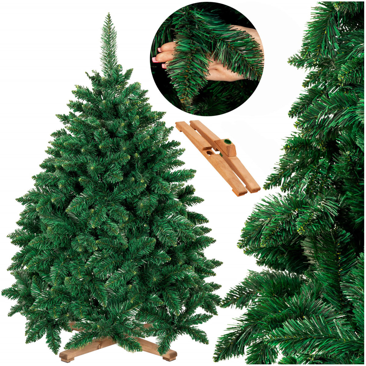 CHRISTMAS TREE ARTIFICIAL FOREST PINE ROYAL TREES DELUX PREMIUM 150cm DENSE STAND