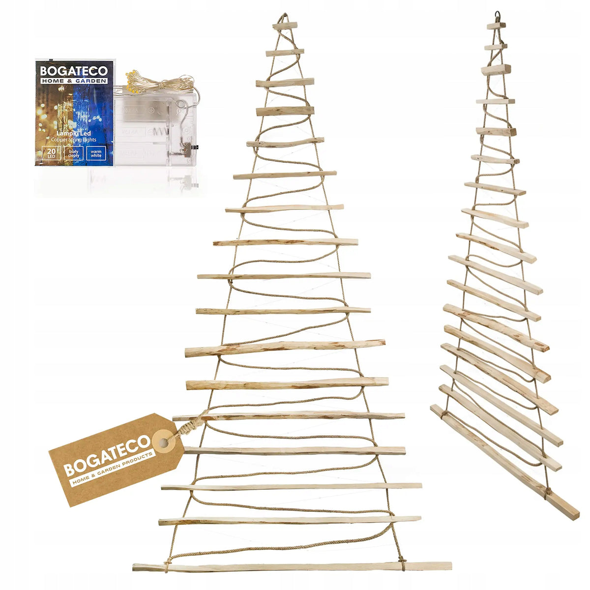CHRISTMAS TREE HANGING 205cm LED WALL DECORATION CHRISTMAS TREE FLAT