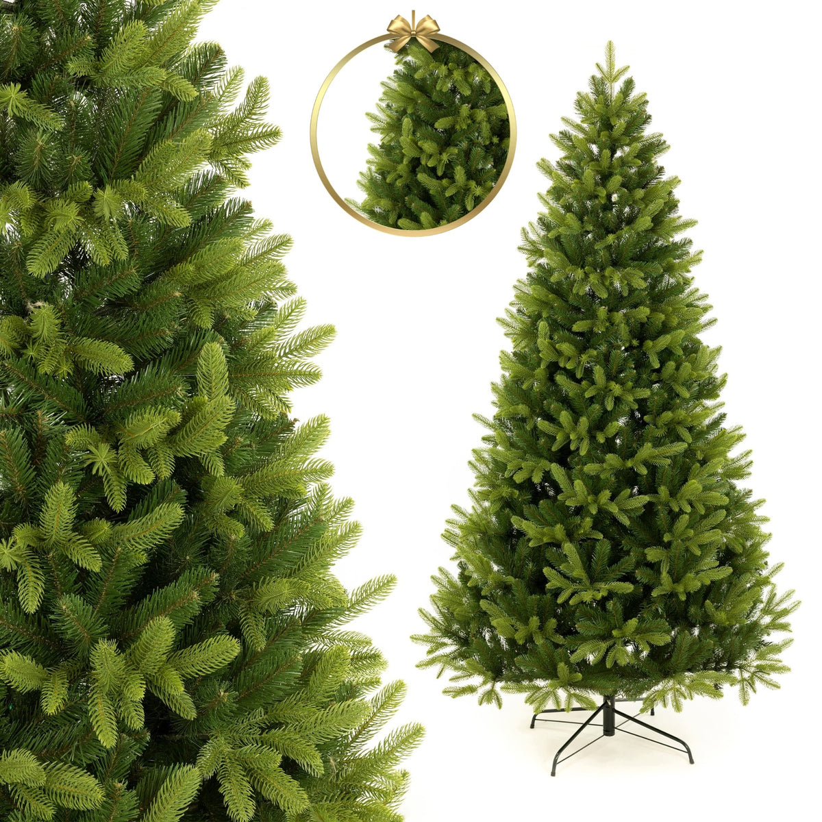 CHRISTMAS TREE PREMIUM SPRUCE LUMI PE + PVC 220 CM