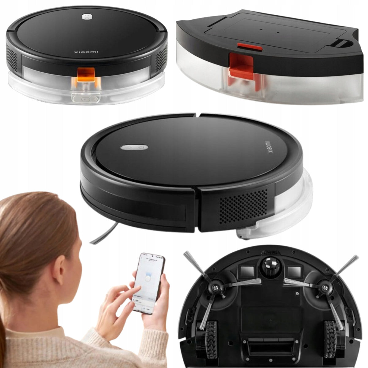 CLEANING ROBOT XIAOMI ROBOT VACUUM E5 BLACK ROBOT VACUUM CLEANER
