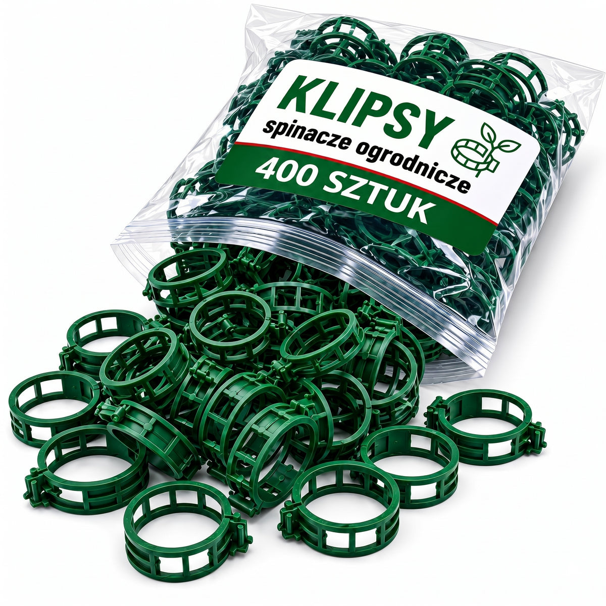 CLIPS CLASPS GARDEN HANDLES TOMATO CLIPS STEMS 400 pieces Packaging status original