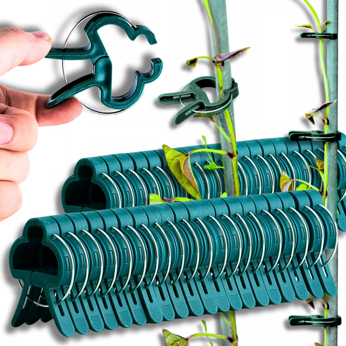 CLIPS FOR FIXING SHOOT STEM PLANTS GARDEN PAPER CLIPS 20PCS/KPL