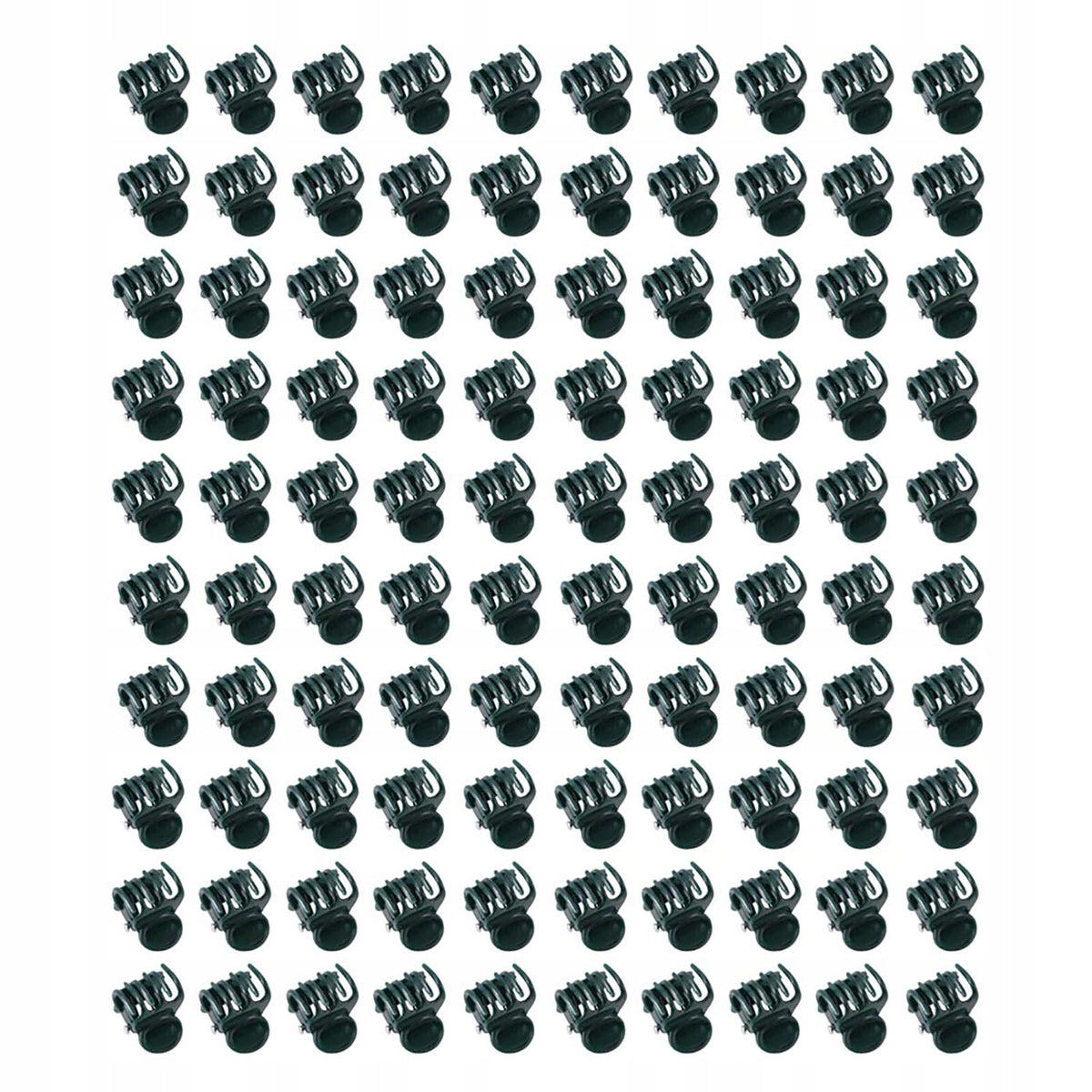 CLIPS FOR ORCHID PLANTS DARK GREEN 100 PCS
