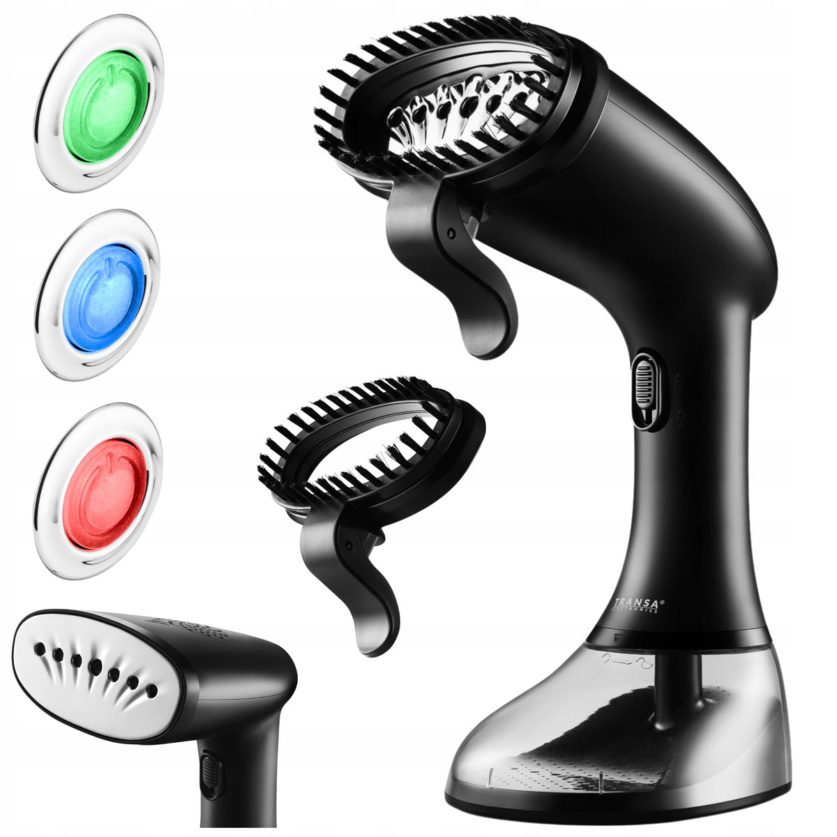 CLOTHES STEAMER STEAM IRON MANUAL STEAM ADJUSTMENT 7 NOZZLES 380ml 2000W
