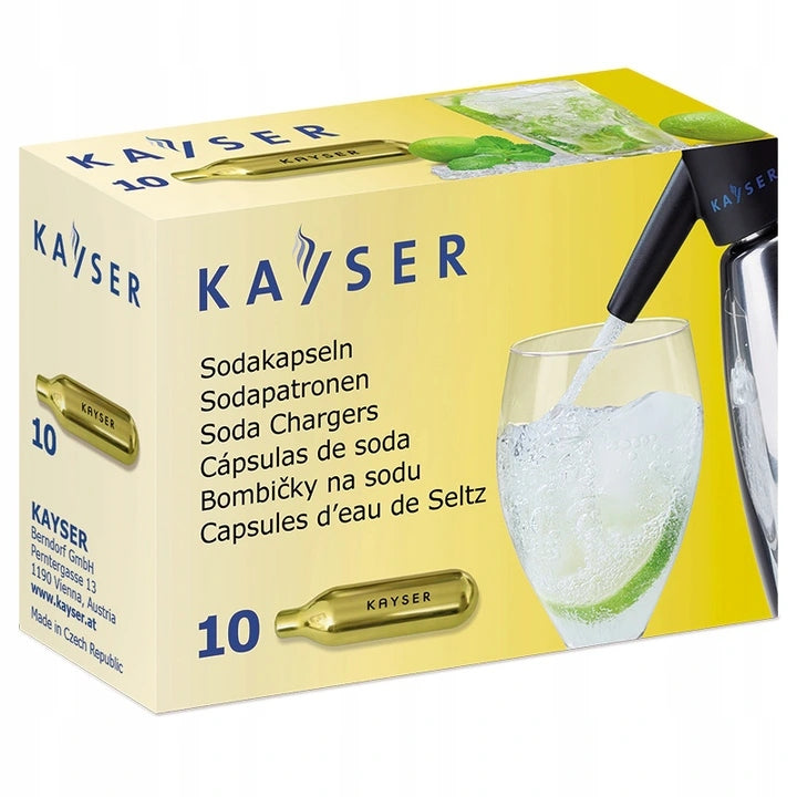 CO2 CARTRIDGES FOR SODIUM WATER SATURATOR GAS - 10 PCS.