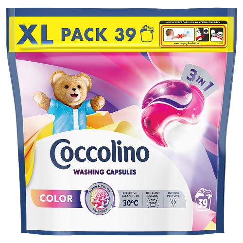 COCCOLINO COLOR 3IN1 COLOR WASHING CAPSULES 39 WASHES