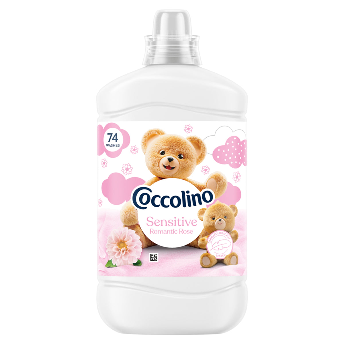 COCCOLINO SENSITIVE ROMANTIC ROSE - FABRIC SOFTENER, 74 WASHES (1702ML)