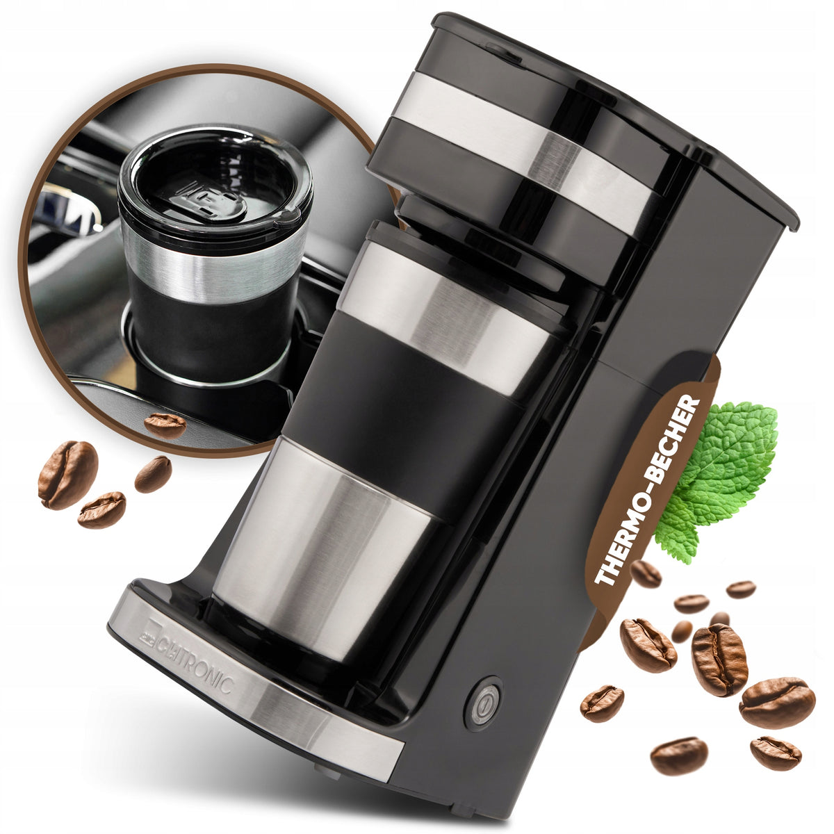 COFFEE MAKER PORTABLE OVERFLOW TOURIST THERMAL MUG C Manufacturer code KA 37331