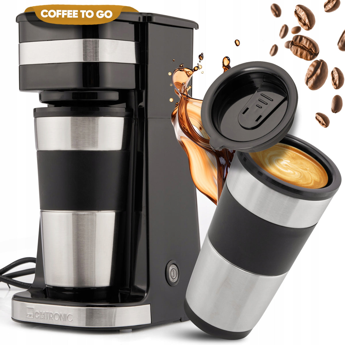 COFFEE MAKER PORTABLE OVERFLOW TOURIST THERMAL MUG C