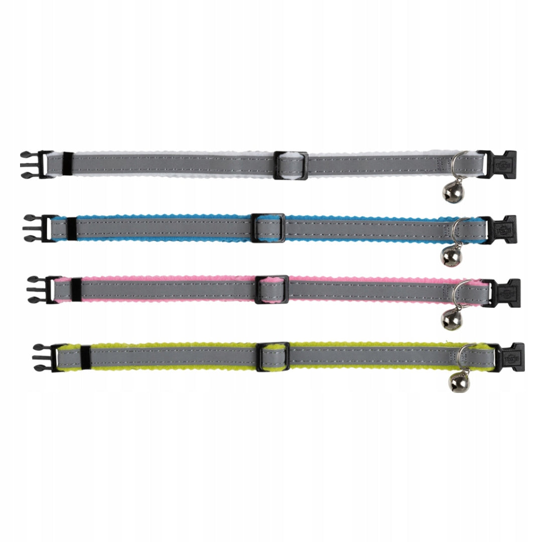 COLLAR Cat Collar with Bell REFLECTIVE Safe Clip TRIXIE 4pcs