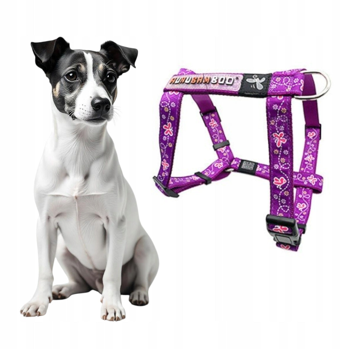 COMFORTABLE PRESSURE-FREE PURPLE DOG GUARD HARNESS ADJUSTABLE SIZE M
